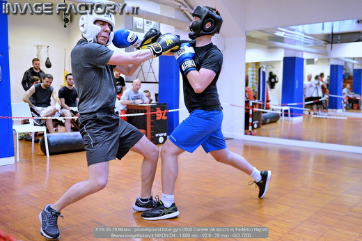 2019-05-29 Milano - pound4pound boxe gym 0500 Daniele Vernocchi vs Federico Nejrotti
